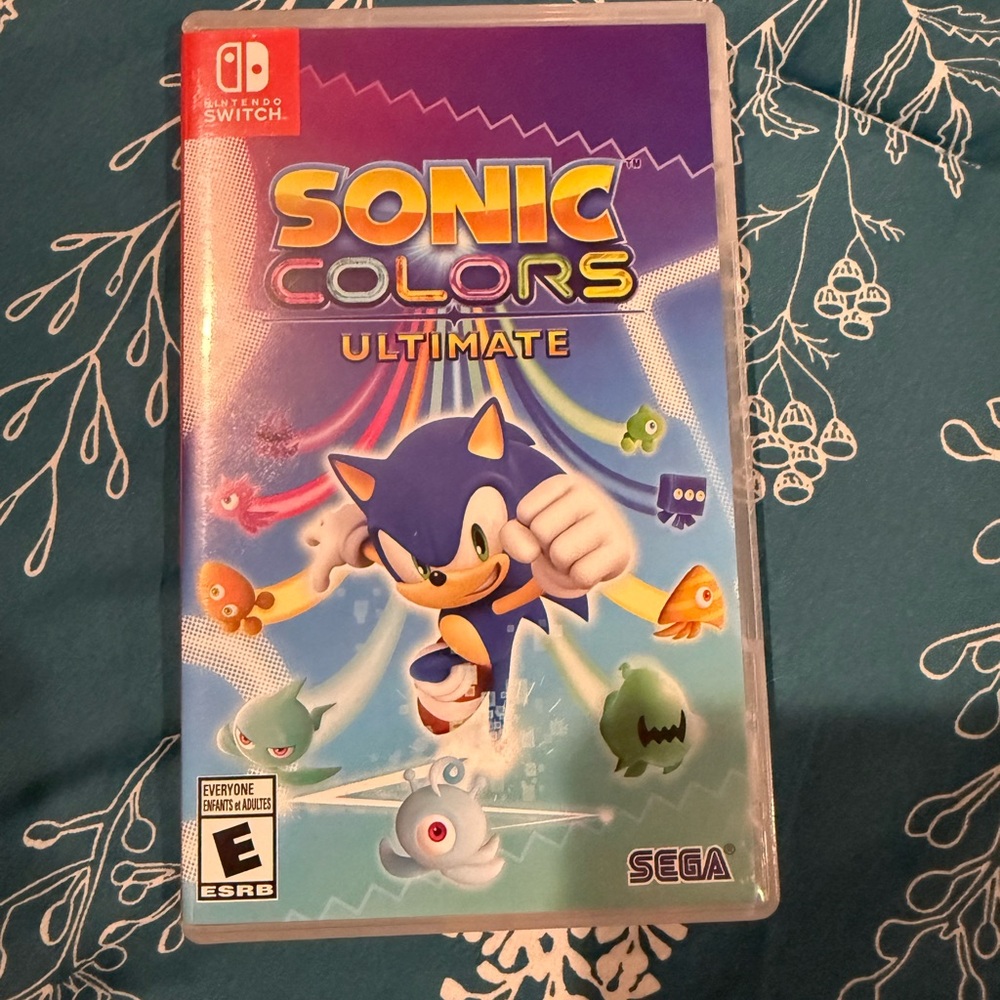 Sonic colors Nintendo switch case only!